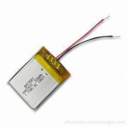 Rechargeable Lithium Polymer Battery with 3.7V Nominal Voltage and 300mAh Typical Capacity